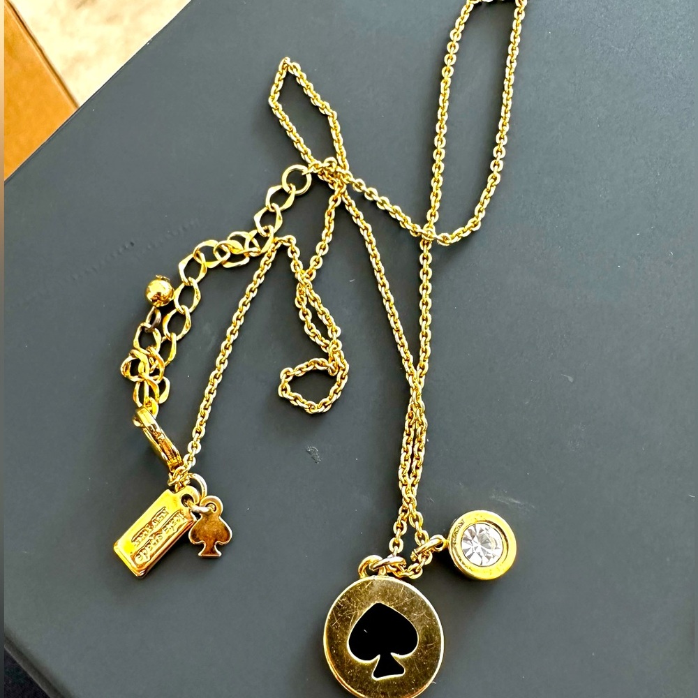 Kate spade ♠️ golden necklace